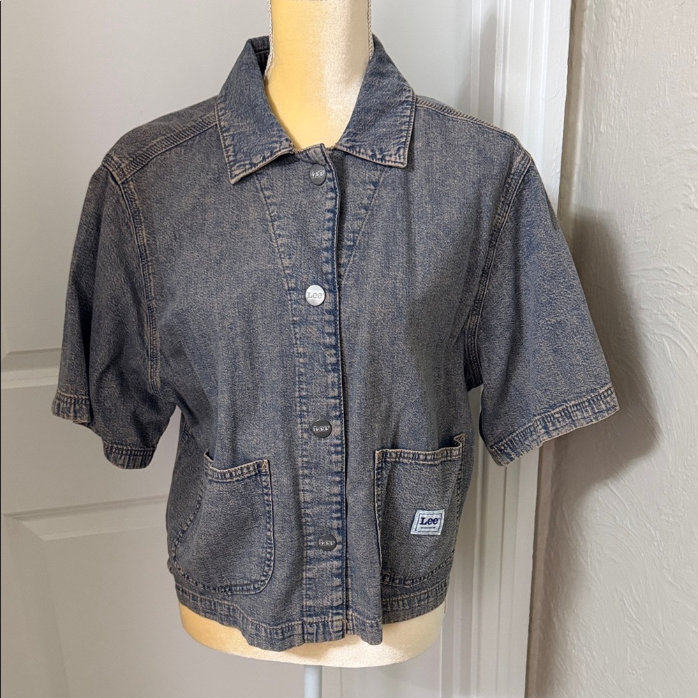 Lee Blue Short Sleeve Denim Shirt